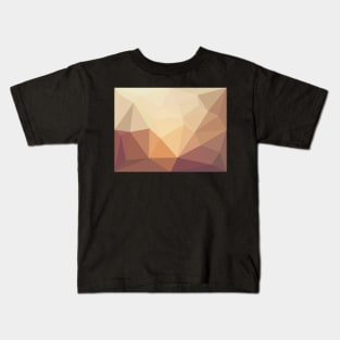 Rust Brown Triangles Kids T-Shirt
